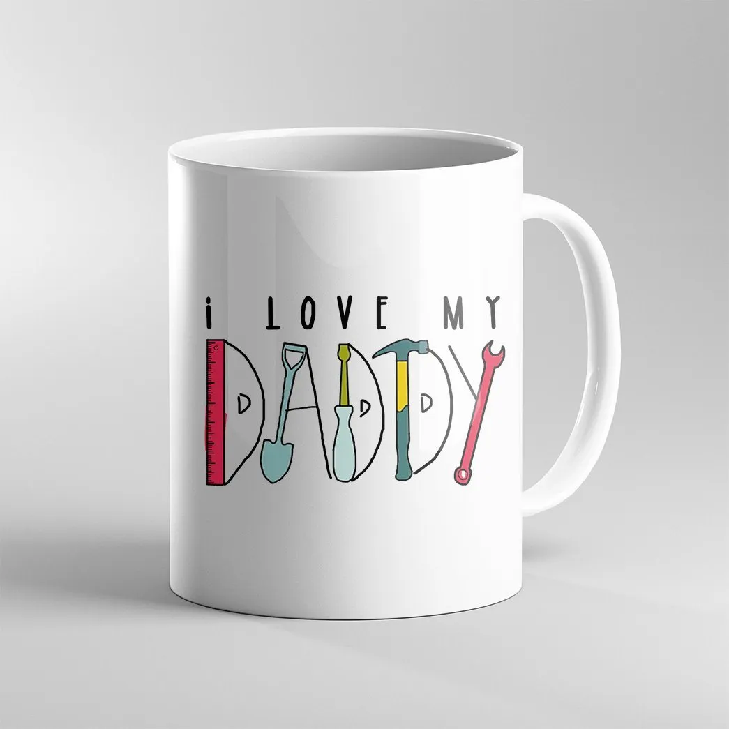 Gearhuman 3D Happy Fathers Day Gift I Love My Daddy Custom Name Mug