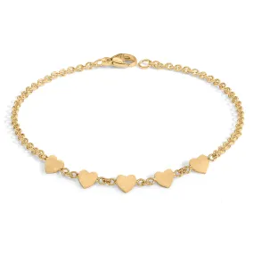 Gold Heart Bracelet