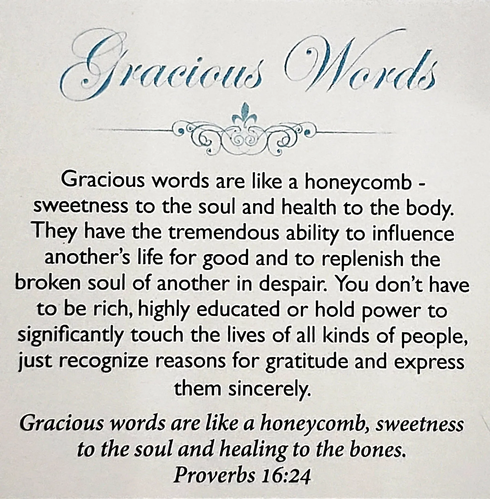 Gracious Words