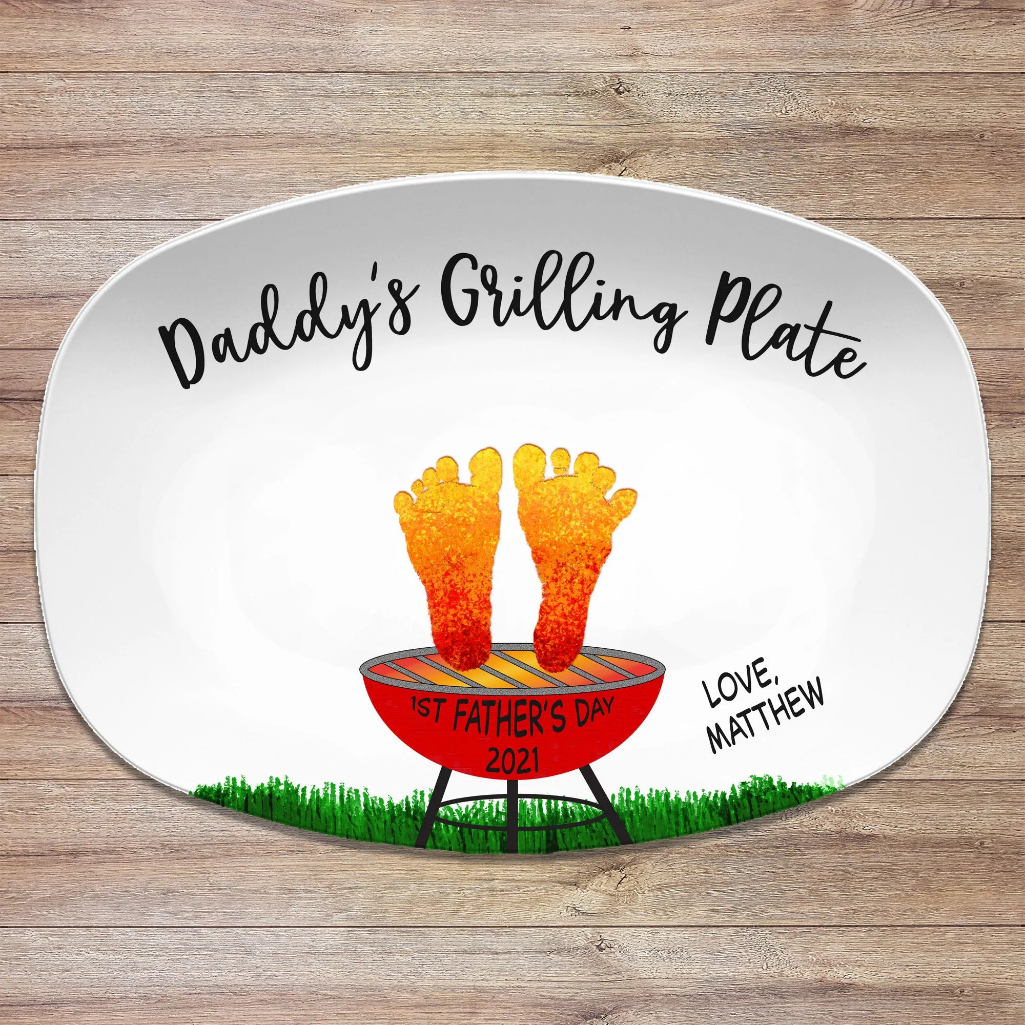 Handprint Custom BBQ Grilling Plate