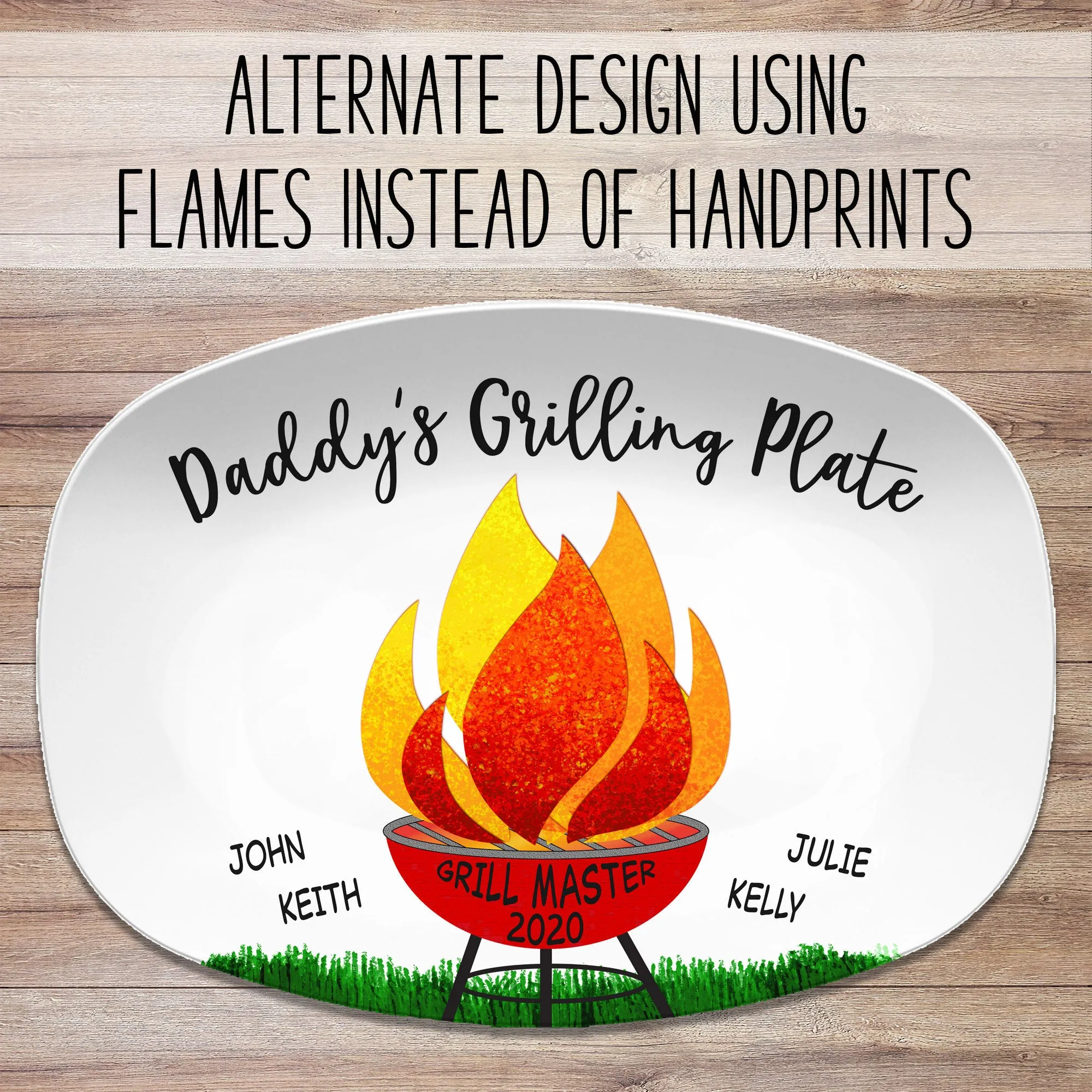 Handprint Custom BBQ Grilling Plate