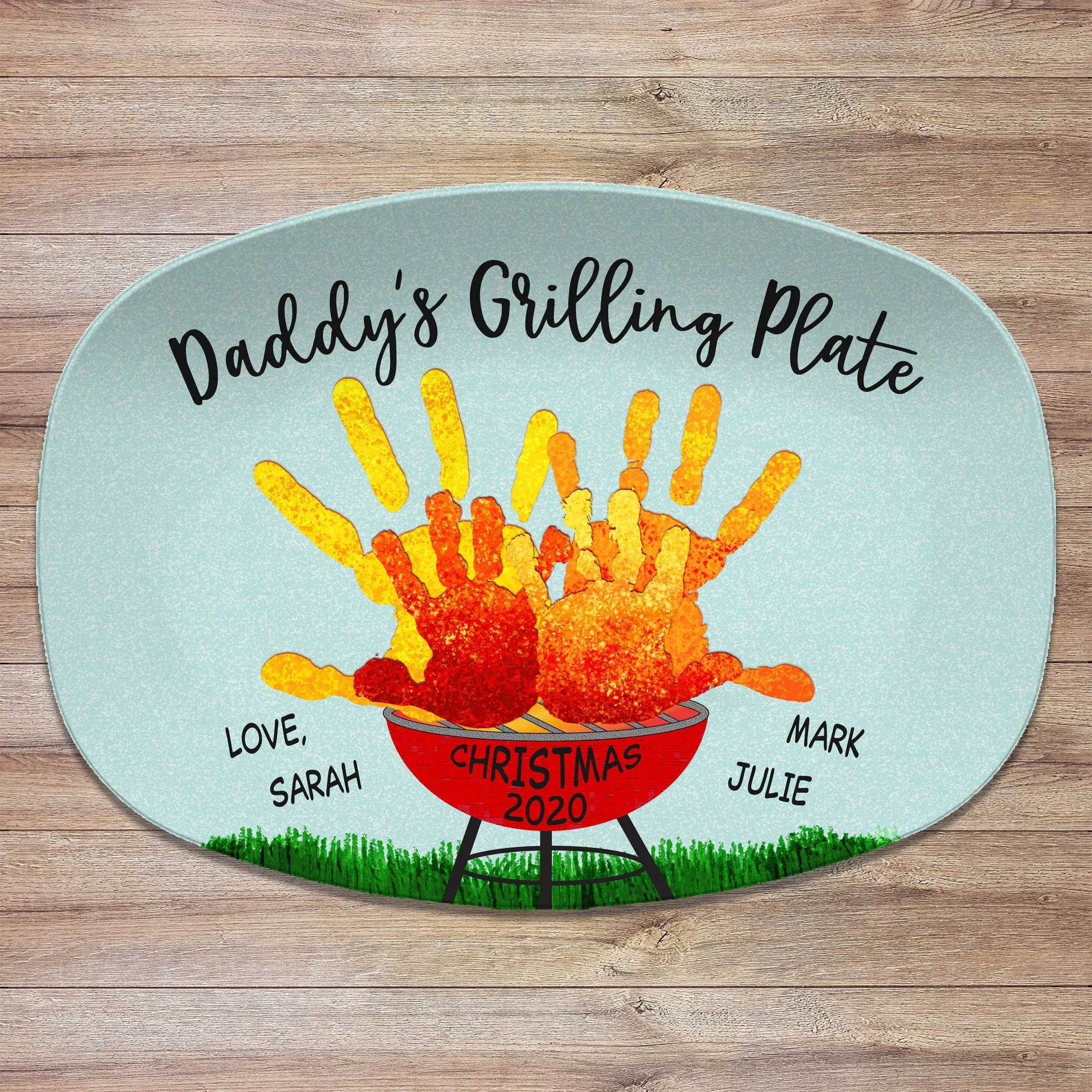 Handprint Custom BBQ Grilling Plate