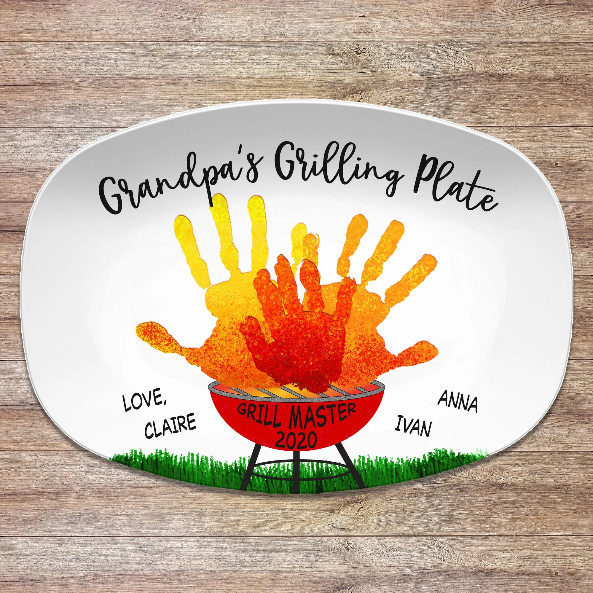 Handprint Custom BBQ Grilling Plate