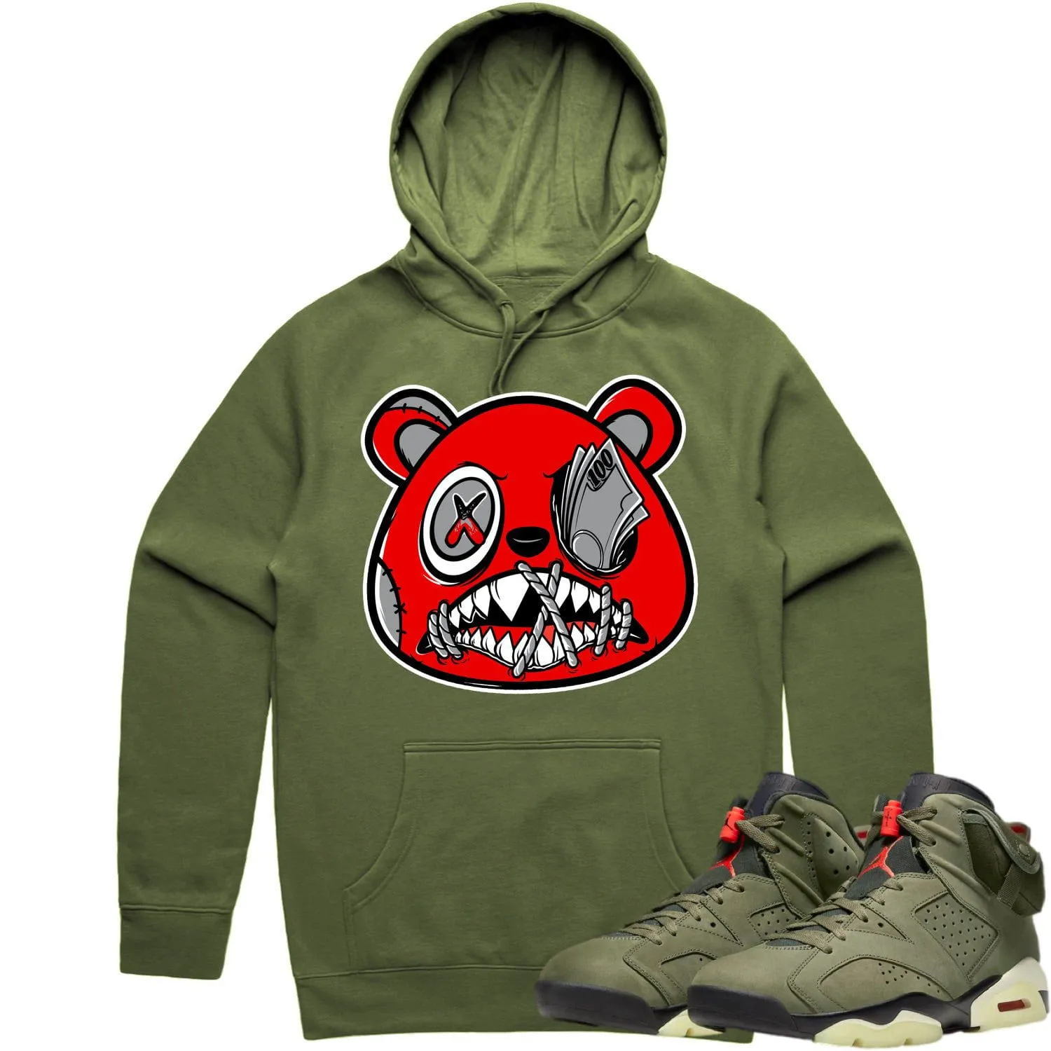 Jordan 6 Cactus Jack 6s Hoodie to Match - ANGRY MONEY TALKS BAWS