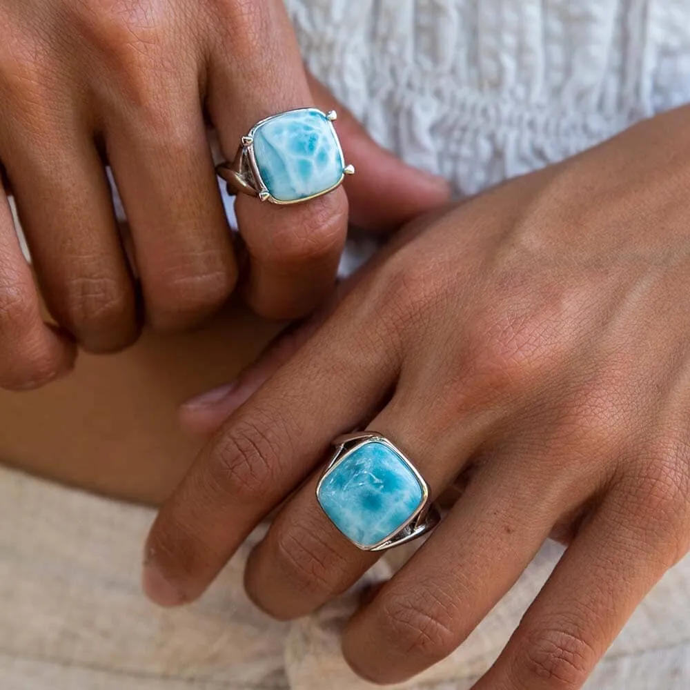 Larimar Royal Cocktail Ring