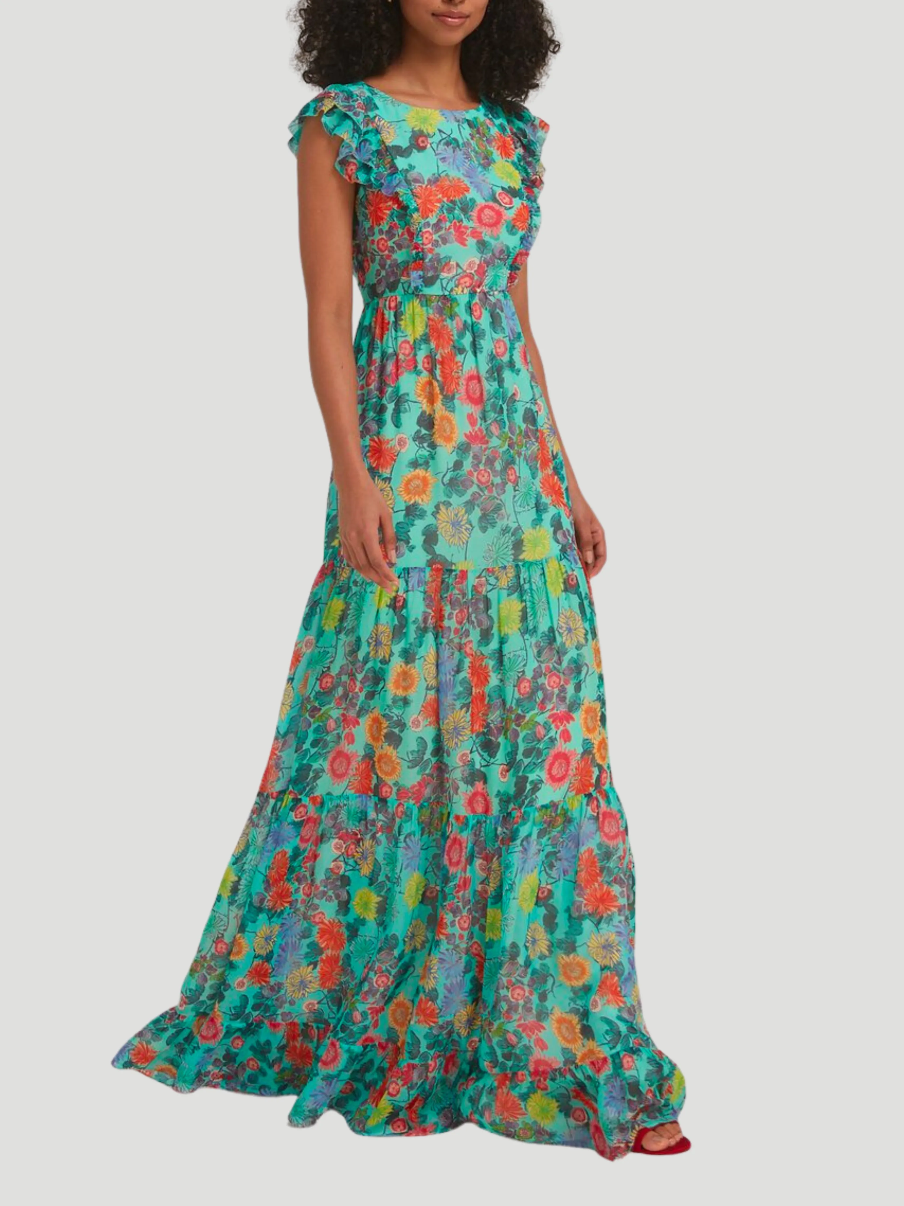 Malika Maxi Dress in Mint