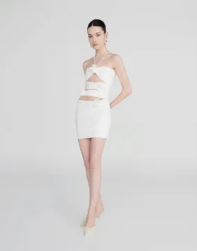 Maygel Coronel - Coari Mini Dress - White