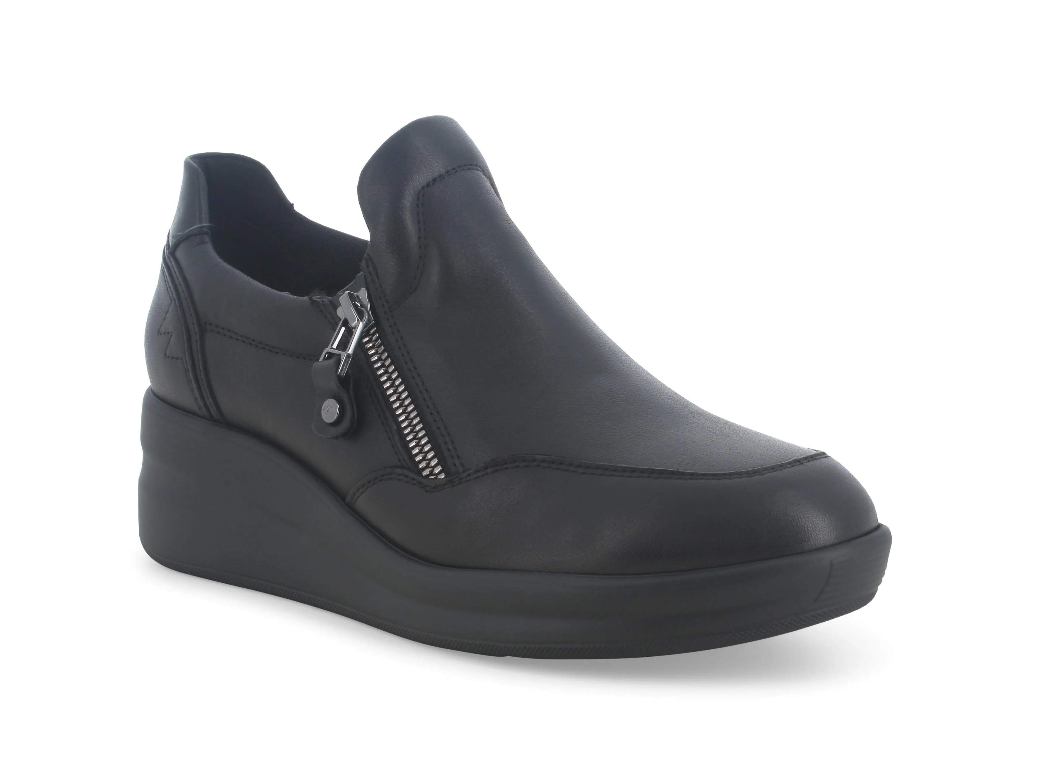 Melluso Scarpe Invernali Comfort Zeppa con Zip Tomaia Pelle