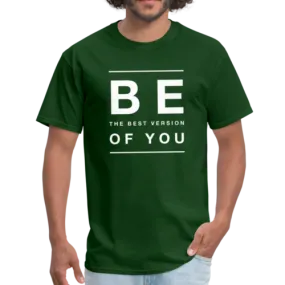 Mens T-Shirt, Be The Best Version of You Graphic Text Top