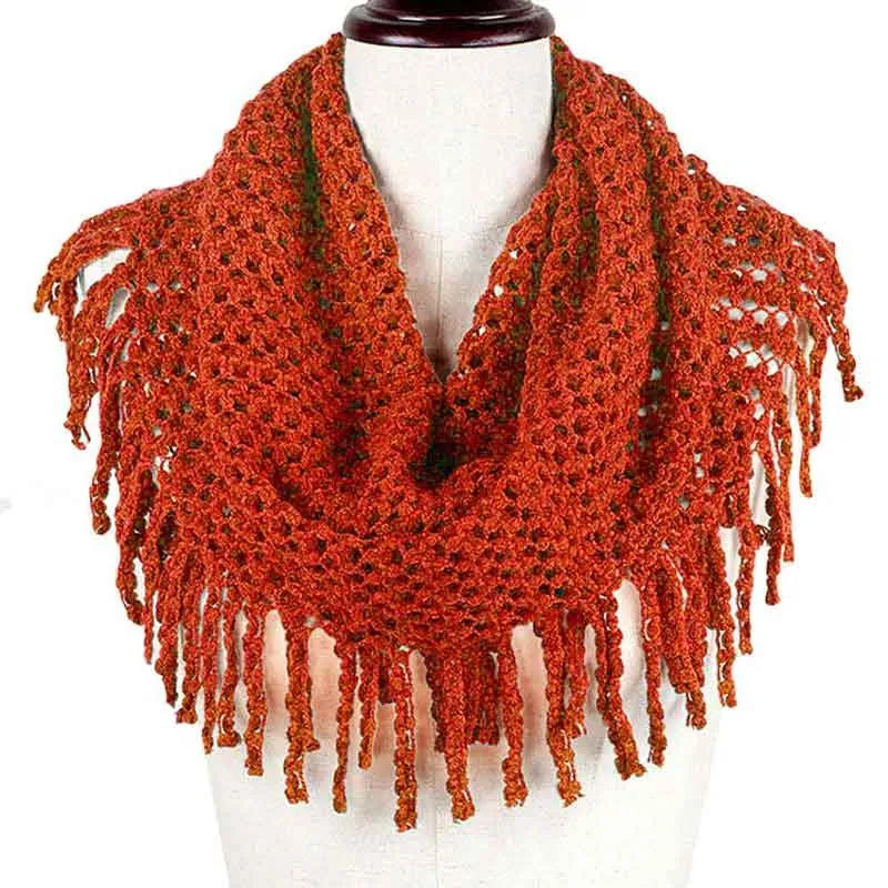 Mini Tube Fringe Scarf