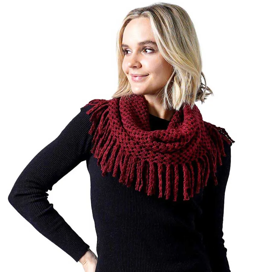 Mini Tube Fringe Scarf