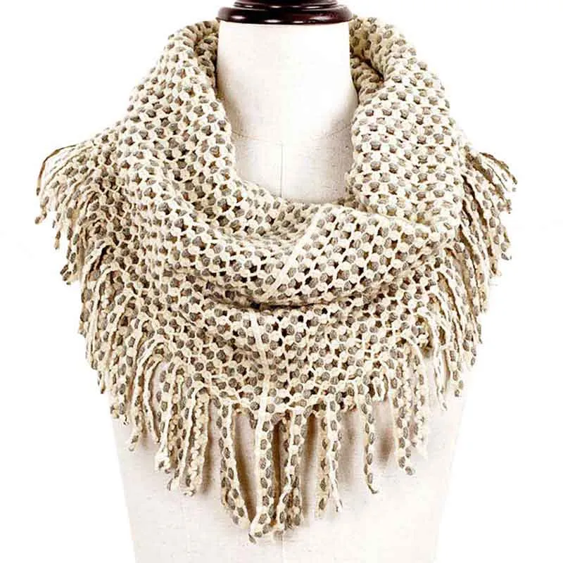 Mini Tube Fringe Scarf