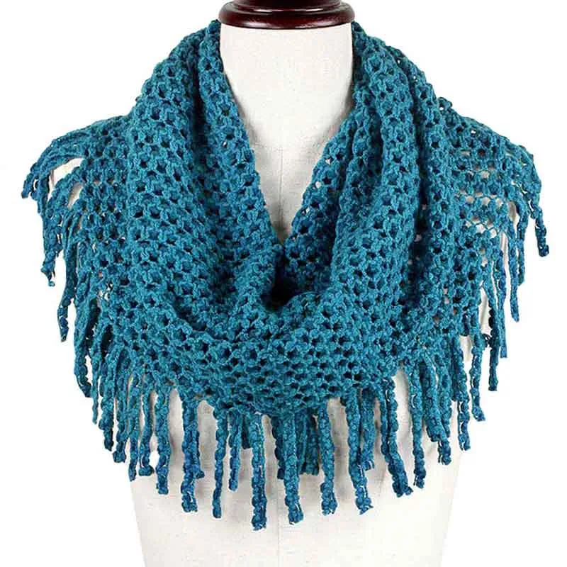 Mini Tube Fringe Scarf