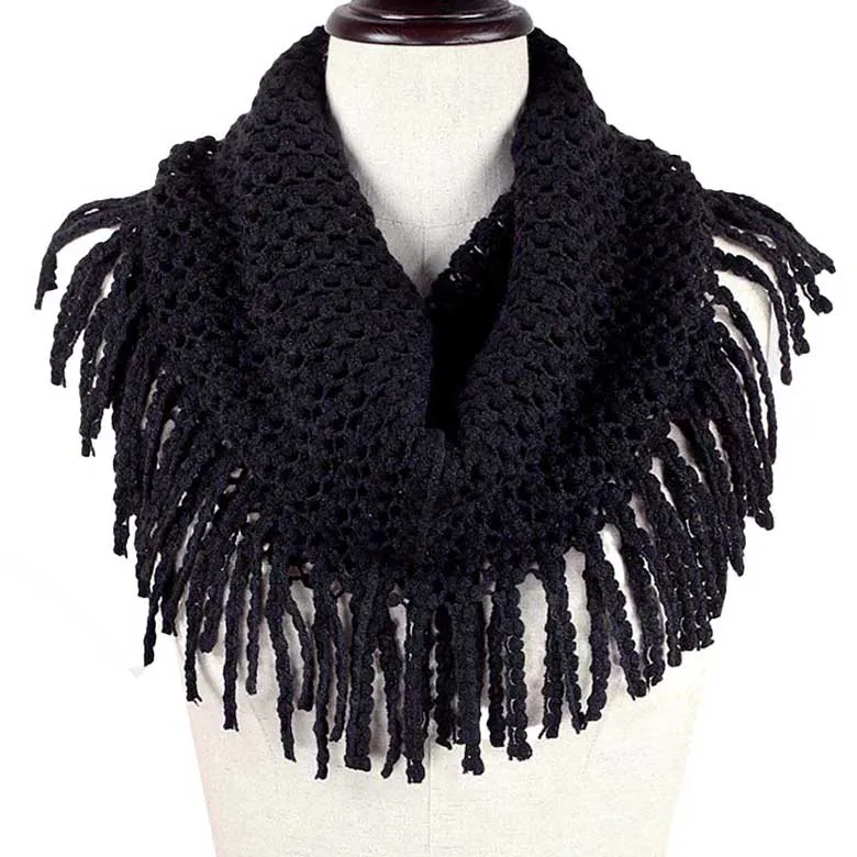 Mini Tube Fringe Scarf