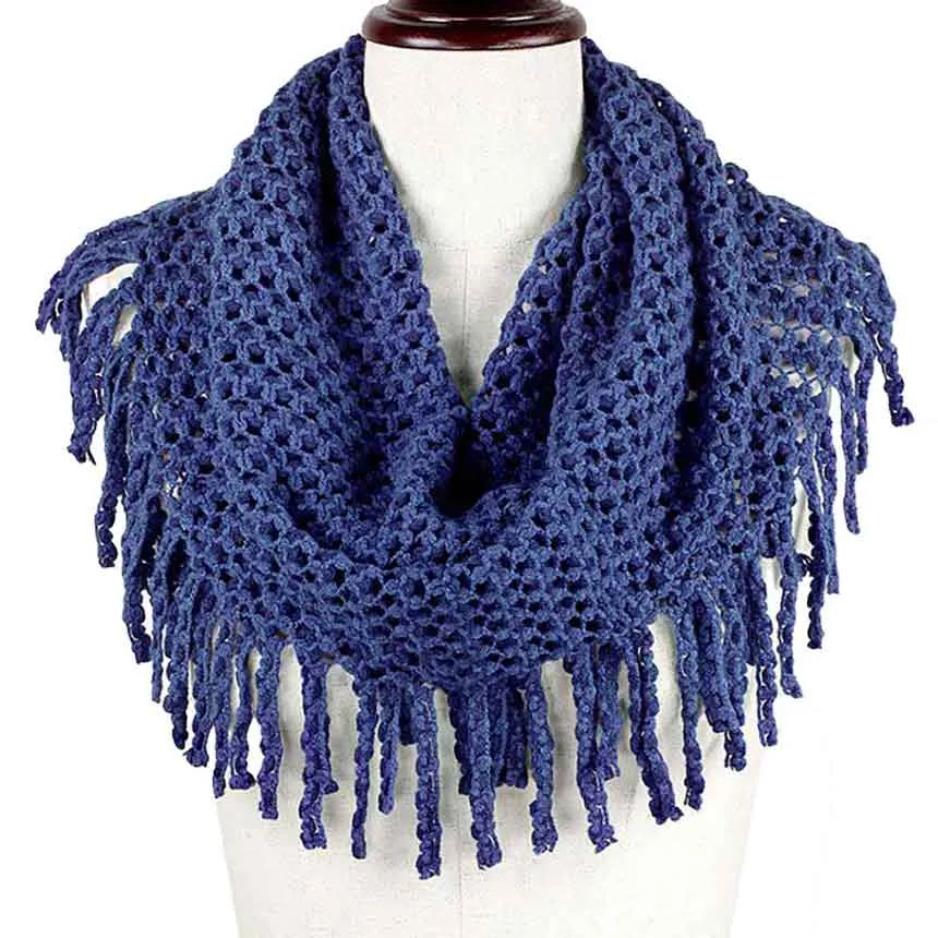 Mini Tube Fringe Scarf