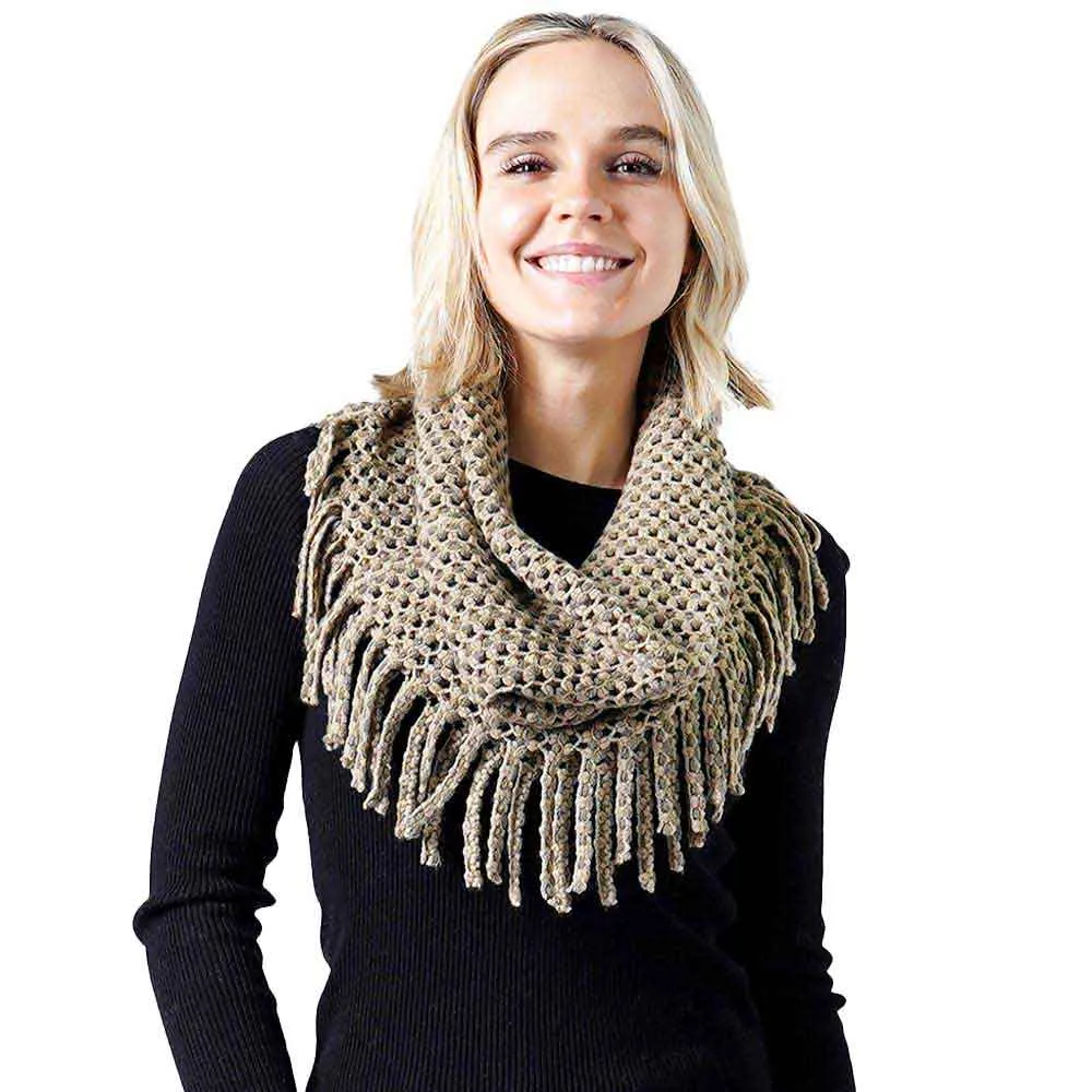 Mini Tube Fringe Scarf