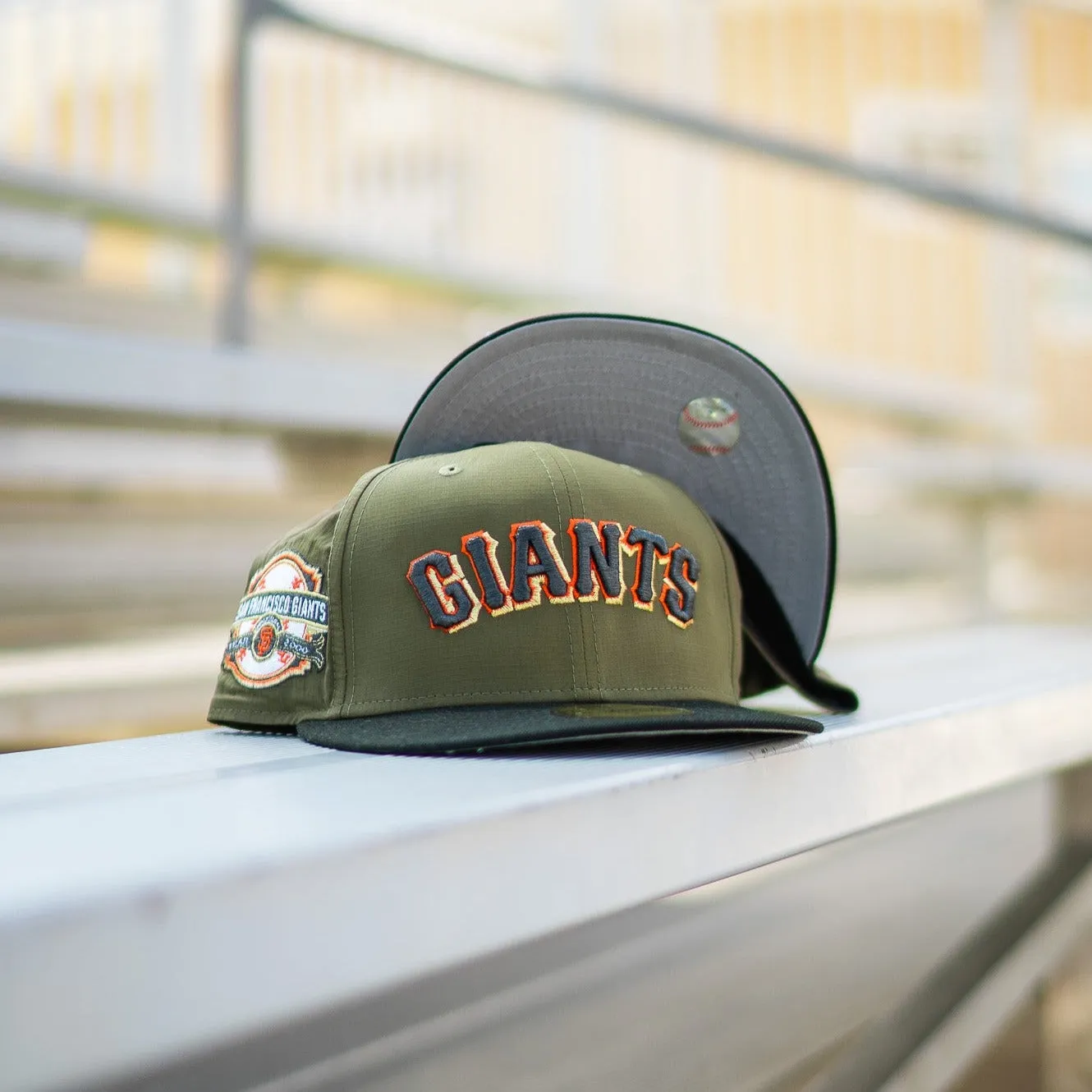 New Era San Francisco Giants 2000 Inaugural Good Grey UV (Ripstop Olive/Black)