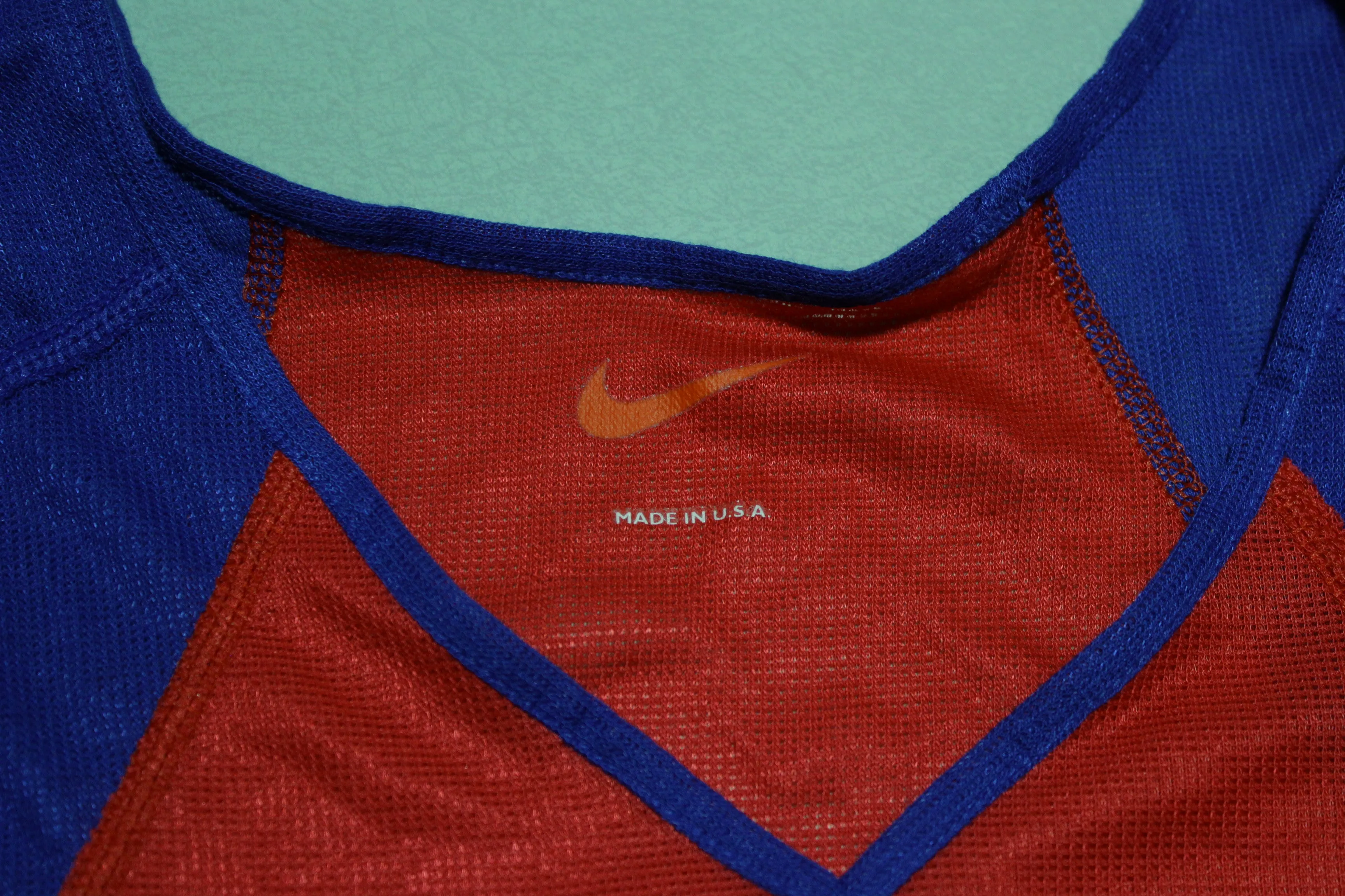 Nike Dry Mesh Fit Made In USA Vintage Olympics Collegiate 90s White Tag Poly Tank Top