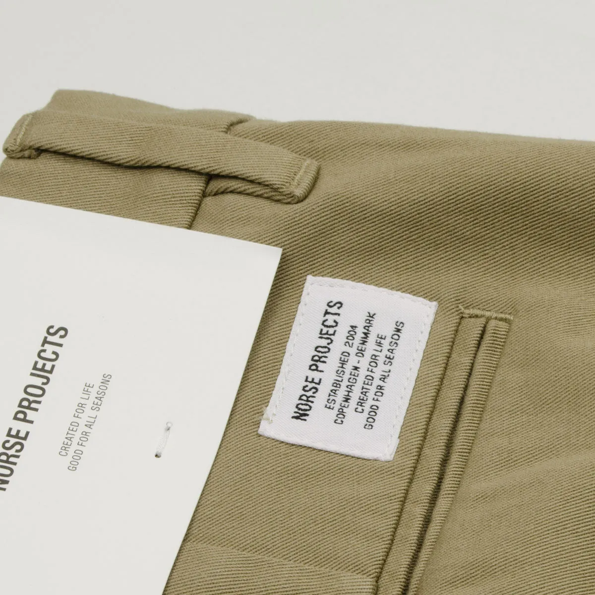 Norse Projects - Aros Regular Light Stretch Chinos - Utility Khaki