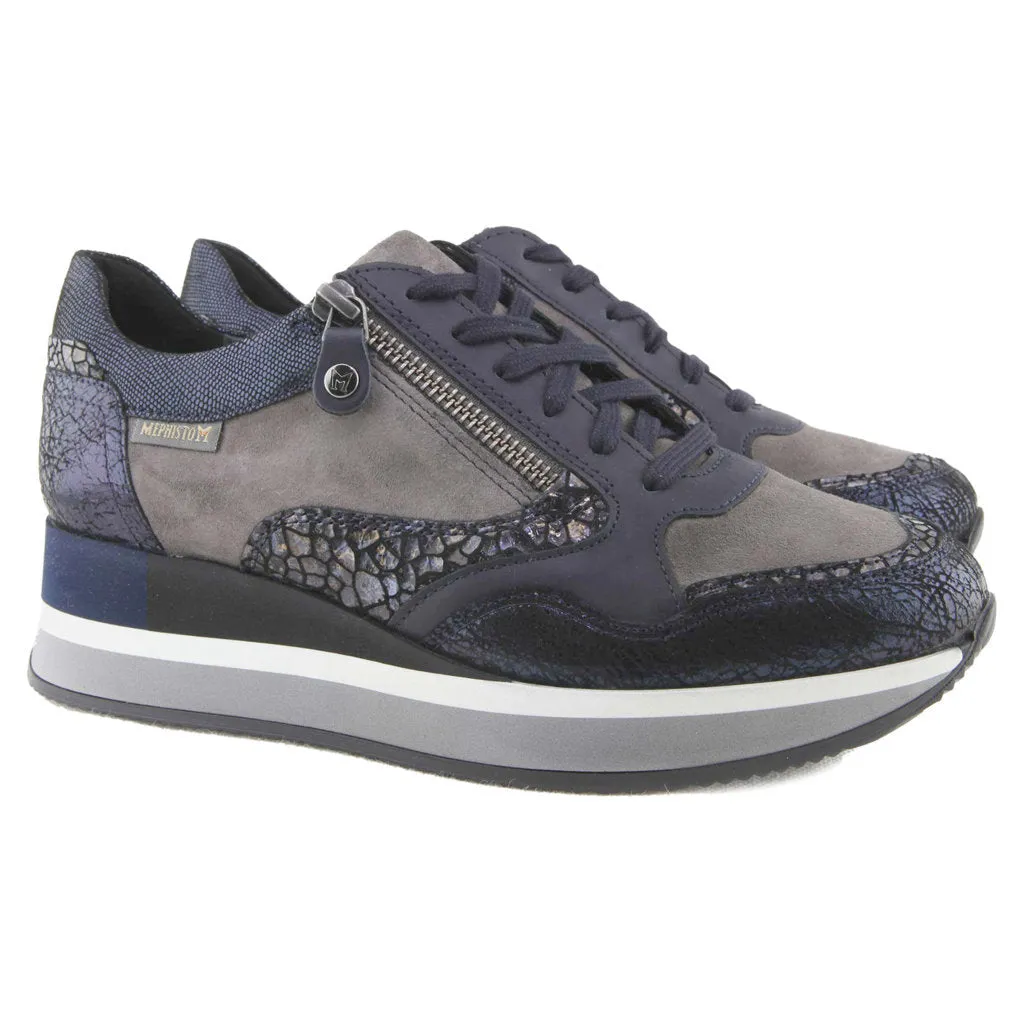 Olimpia Velvet Leather Women's Walking Sneakers