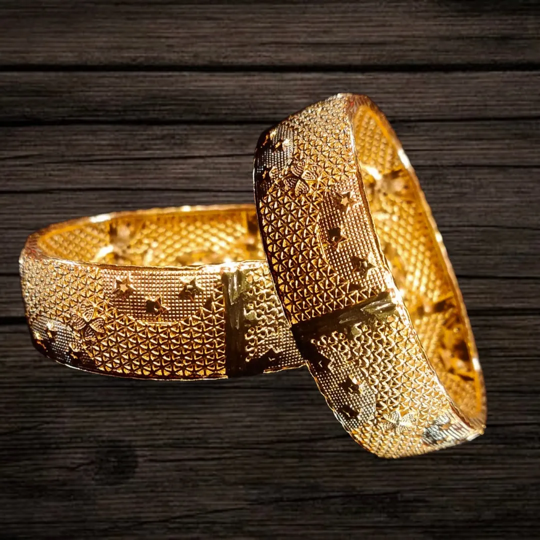 One Gram Gold Broad Bangles By Asp Fashion Jewellery