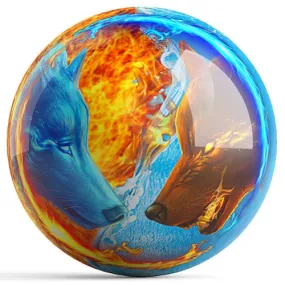 Ontheballbowling Fire & Ice Bowling Ball by Kelleigh Williams