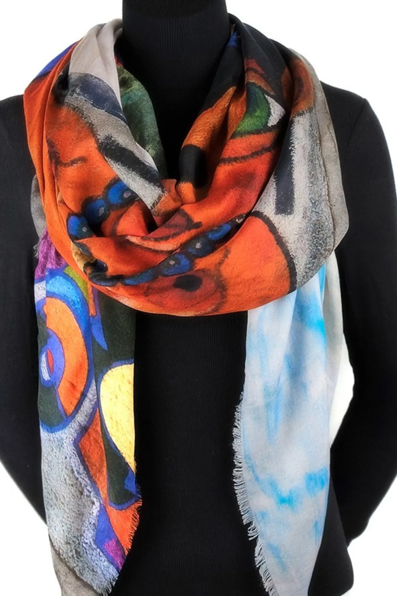 Oversized Rectangular Italian Cashmere Blend Scarf - Island Flavour - Havana, Cuba