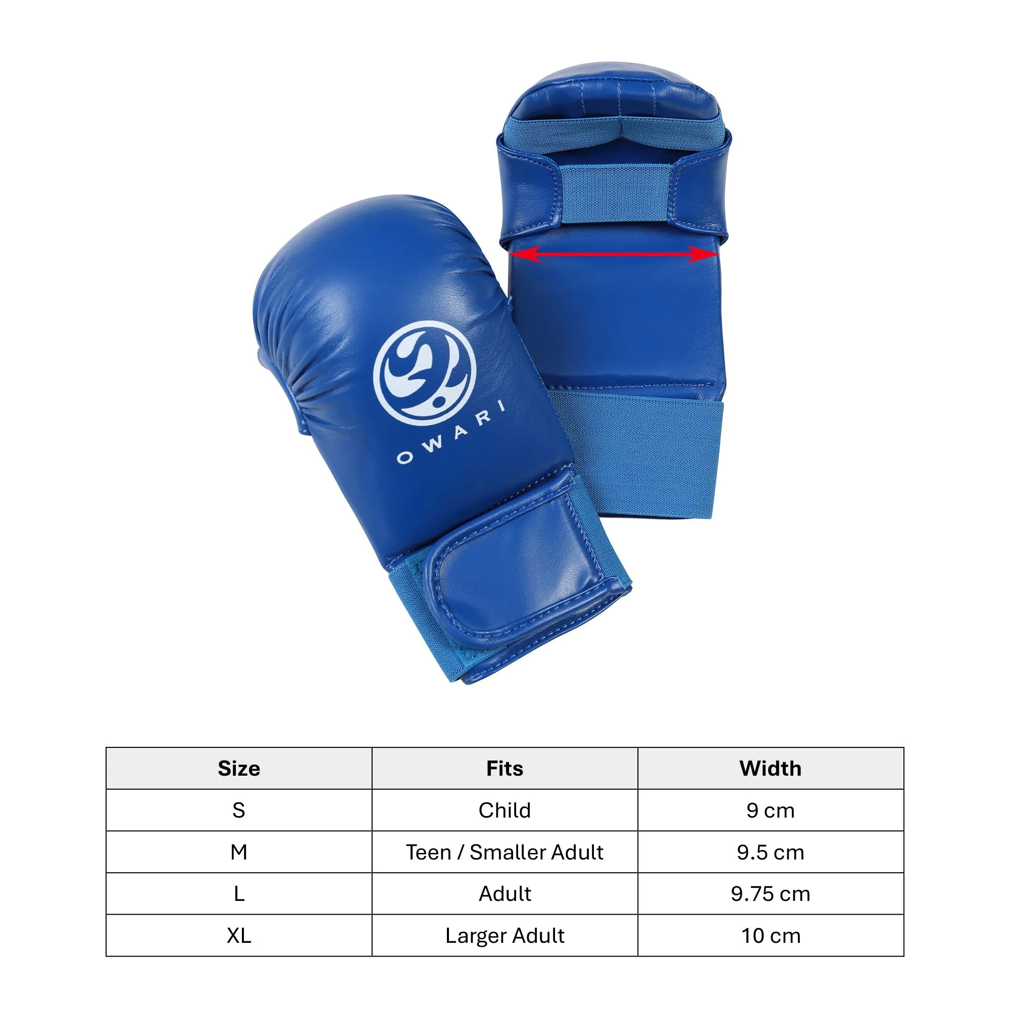 Owari Karate Mitts Without Thumb Sparring Gloves