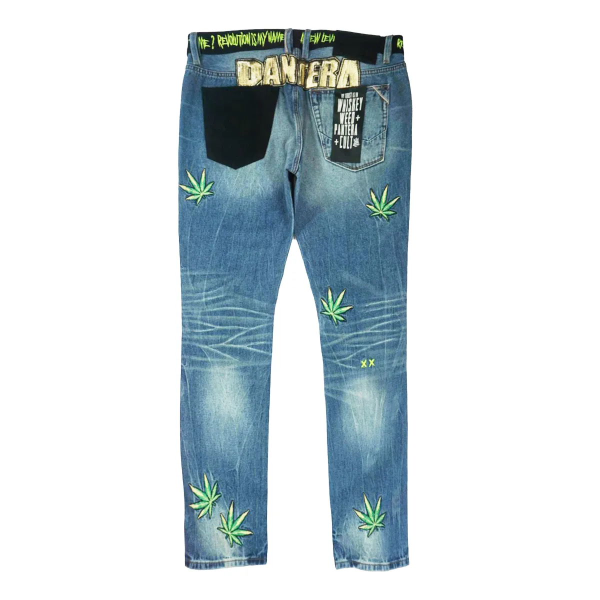 Pantera Slim Ridged Denim (Blue) /C3