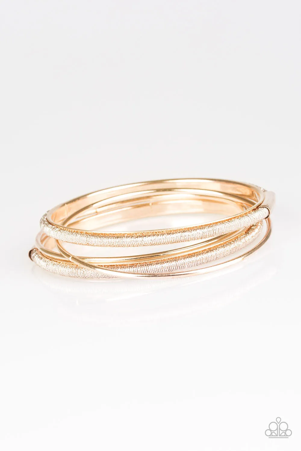 Paparazzi Accessories  - Pay A Hefty Shine - Rose Gold Bracelet