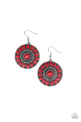 Paparazzi Desert Palette - Red Earrings