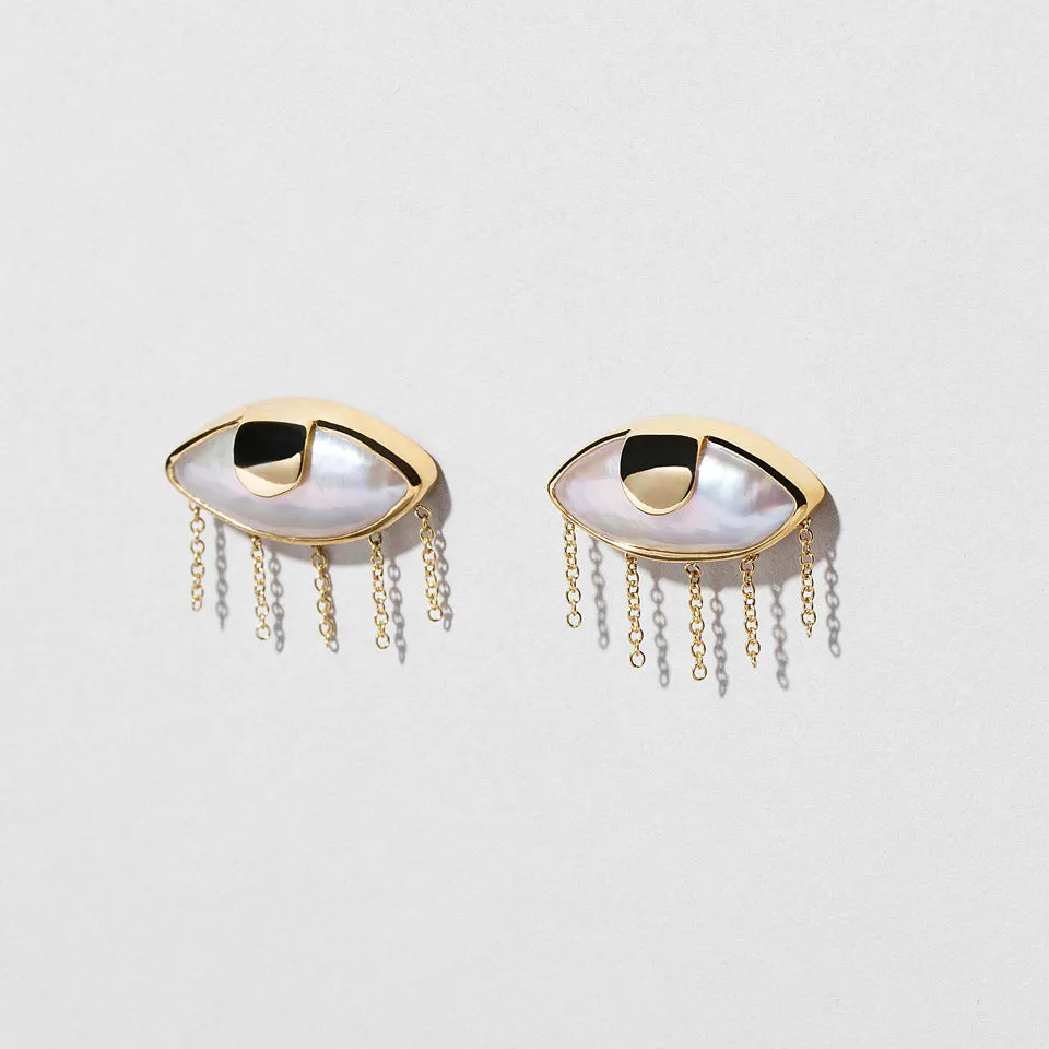 Pearl Eye Earrings