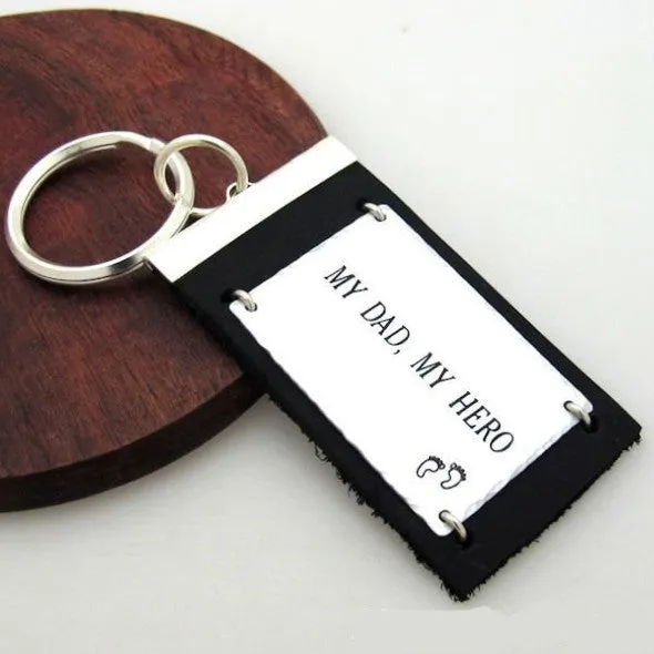 Personalized Mens Keychain - Gifts for Him