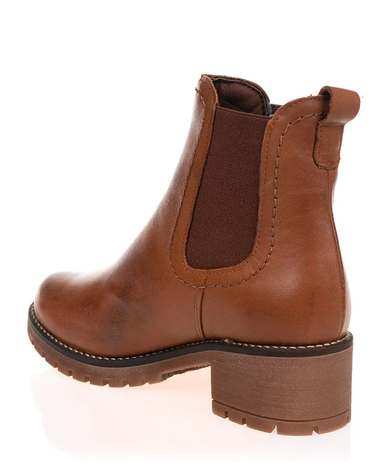 Pitillos 2724 Tan Leather Ankle Boot