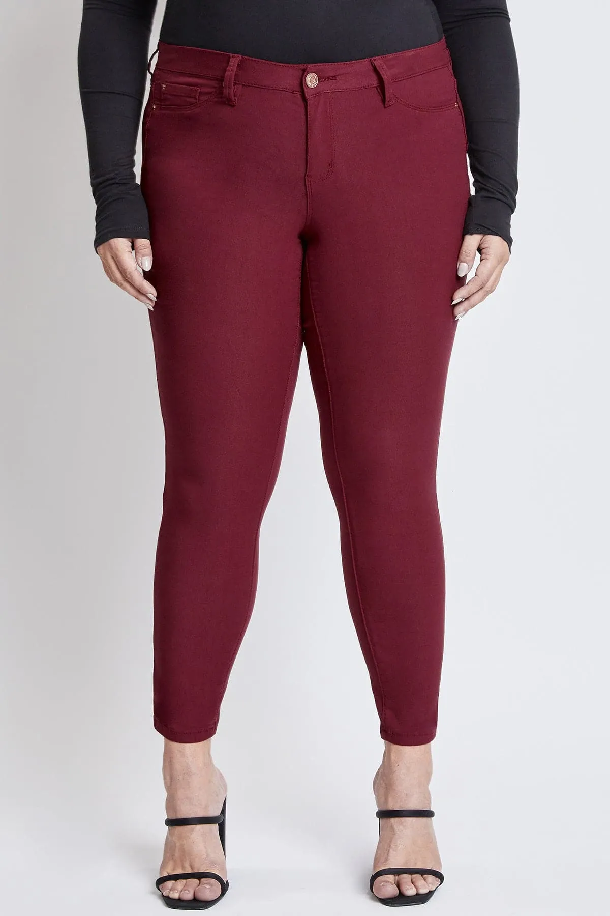 Plus Size Women's Hyperstretch Forever Color Skinny Pants - Warm Tones