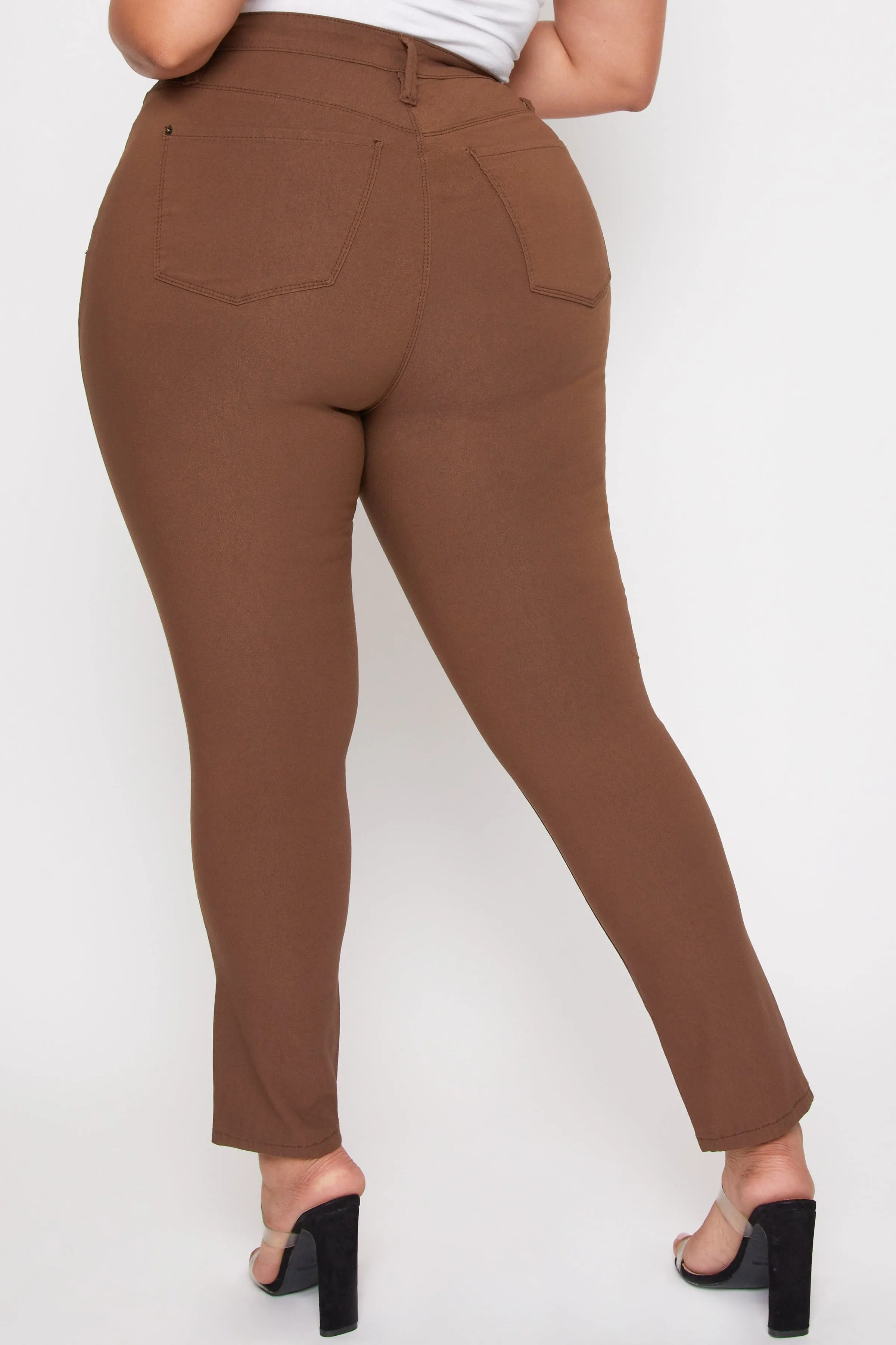 Plus Size Women's Hyperstretch Forever Color Skinny Pants - Warm Tones