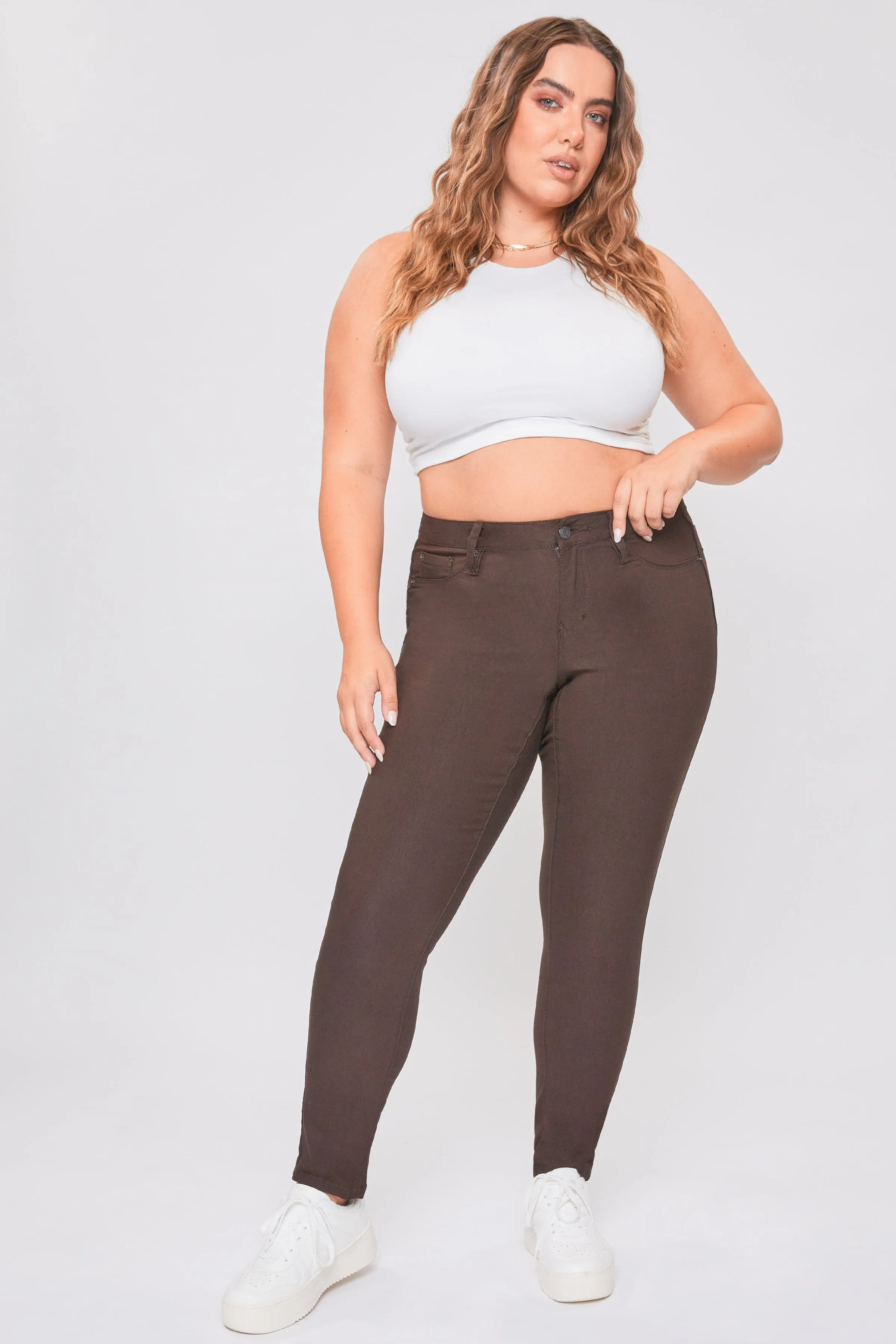 Plus Size Women's Hyperstretch Forever Color Skinny Pants - Warm Tones