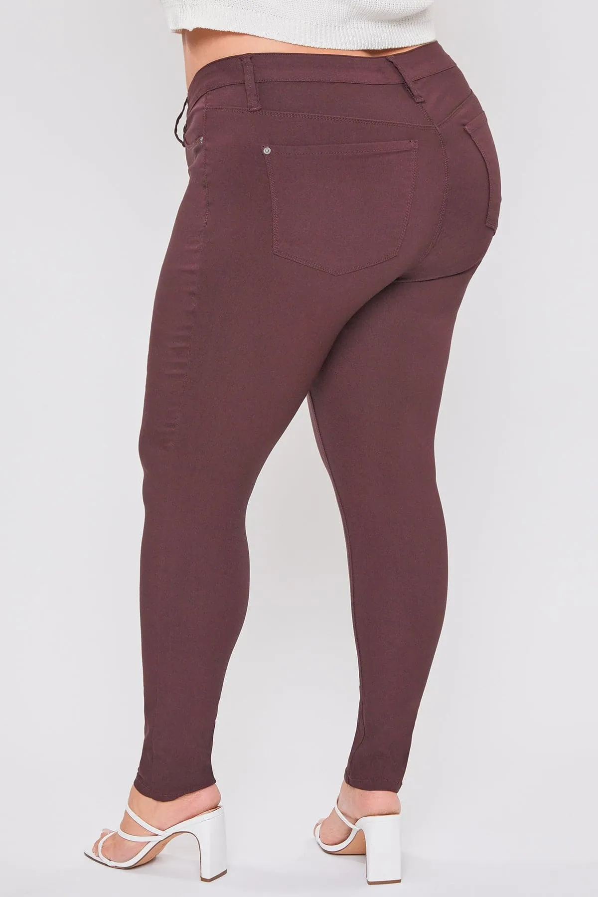 Plus Size Women's Hyperstretch Forever Color Skinny Pants - Warm Tones