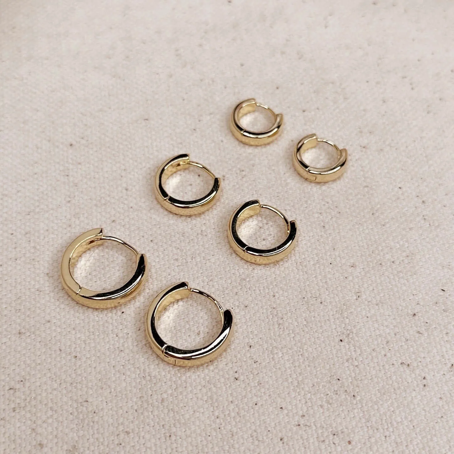 Polished Classic Clicker Hoop Earrings