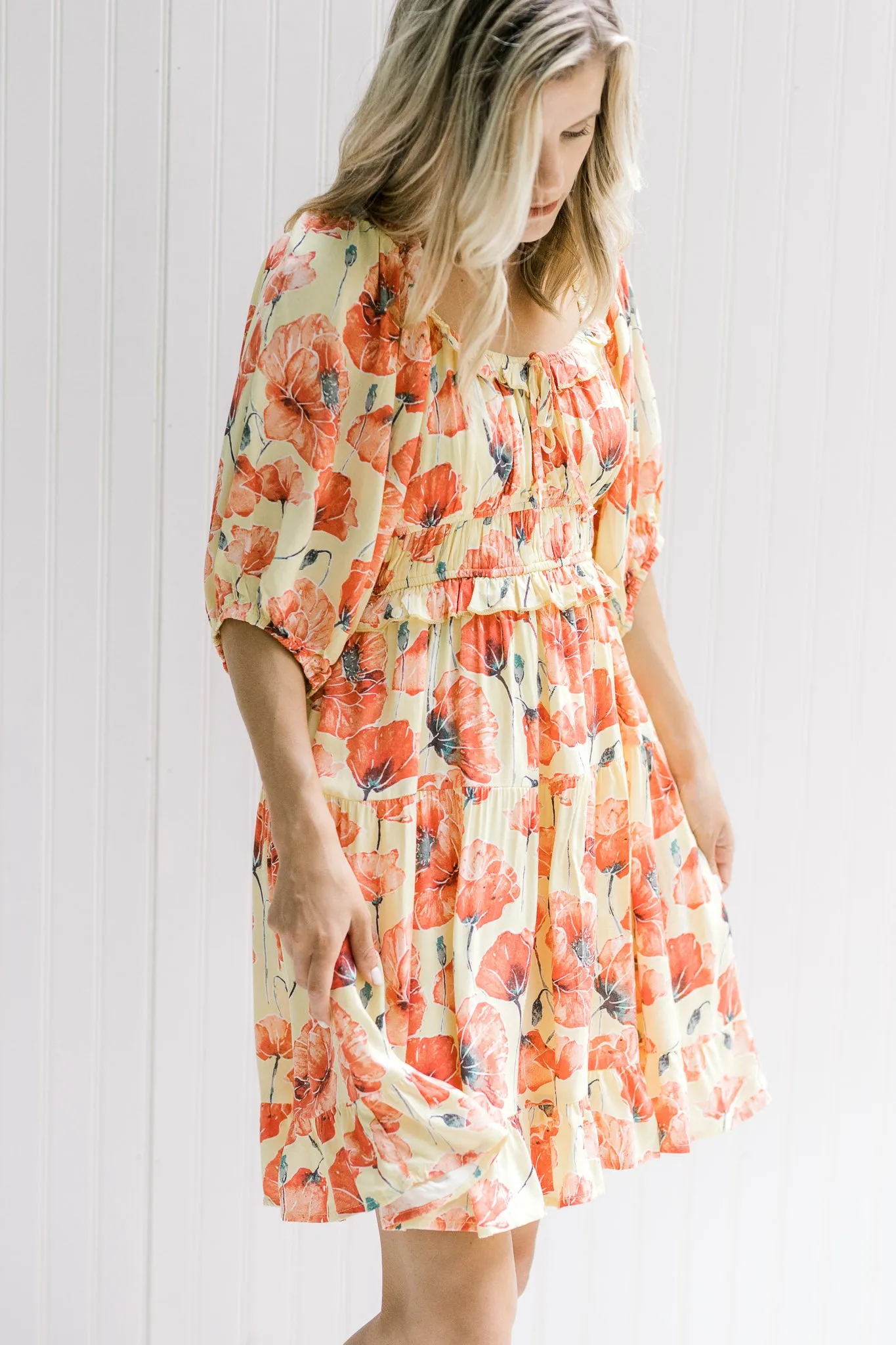 Printed Flowers Dress