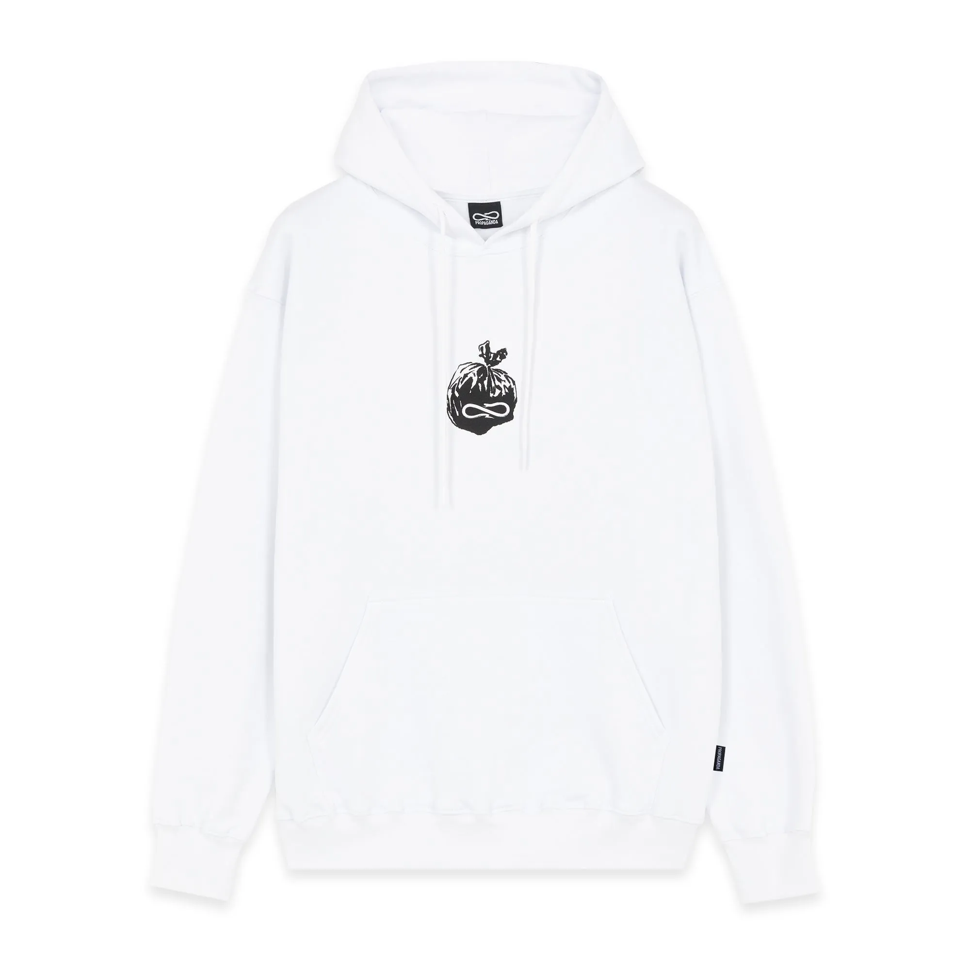 Propaganda sweatshirt with hood and kangaroo pocket Bags Hoodie 22FWPRFE771-02 white