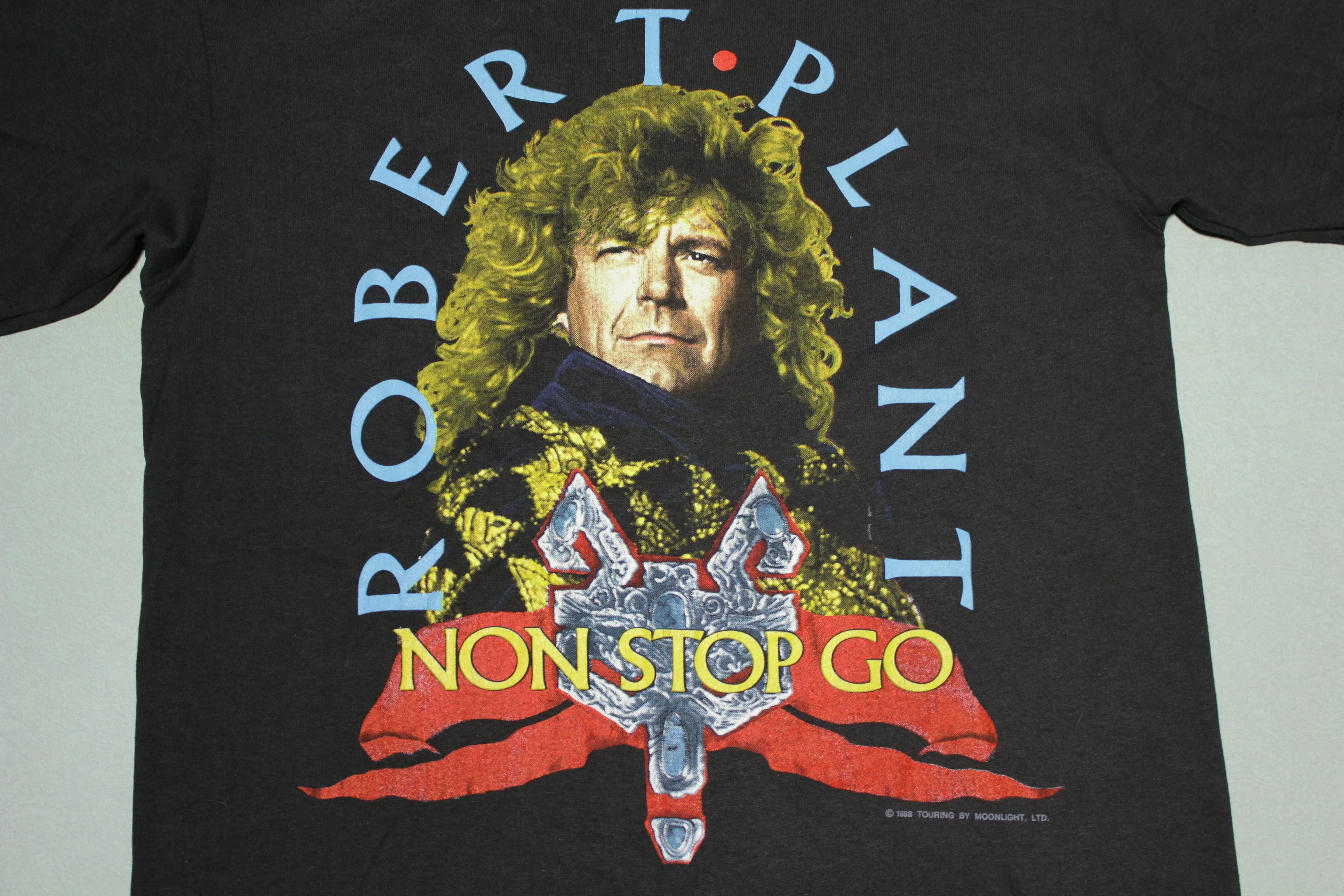 Robert Plant Led Zeppelin Non Stop Go World Tour 1988 Vintage T-Shirt