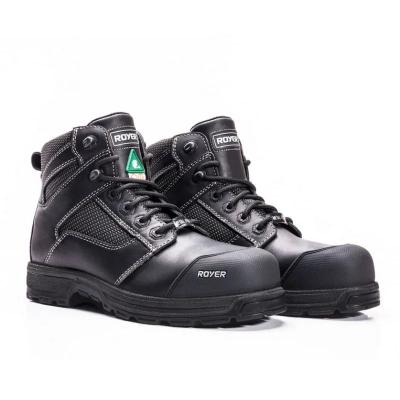 Royer Agility Arctic Grip 5608AG Men's WP 6 Composite Toe Work Boot - Black