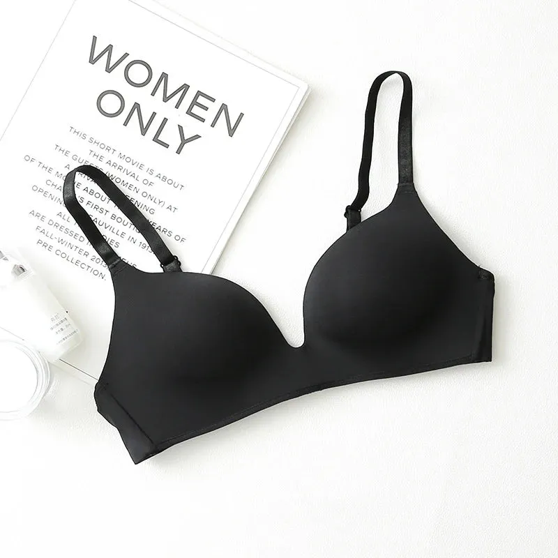 Seamless  Push Up Bras  Wire free  A B Cup Three Quarters(3/4 Cup)