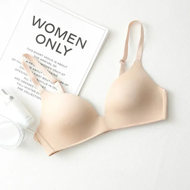 Seamless  Push Up Bras  Wire free  A B Cup Three Quarters(3/4 Cup)