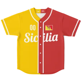 Sicily Baseball Jersey - Custom Name   Number