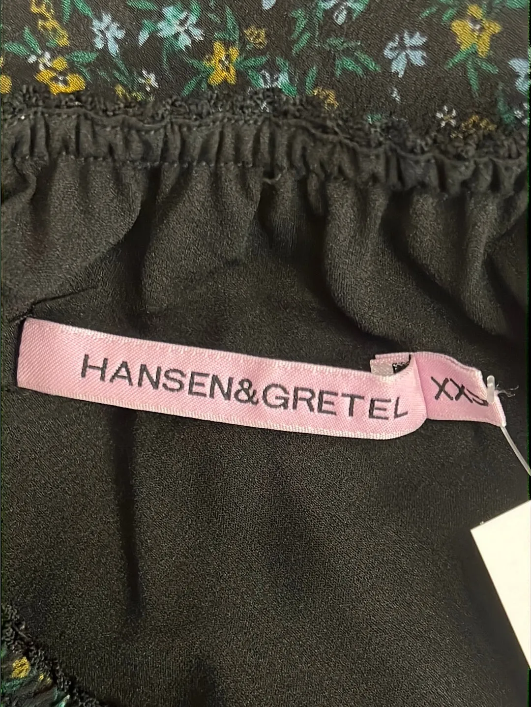 Size XXS - Hansen & Gretel Black Floral Skirt