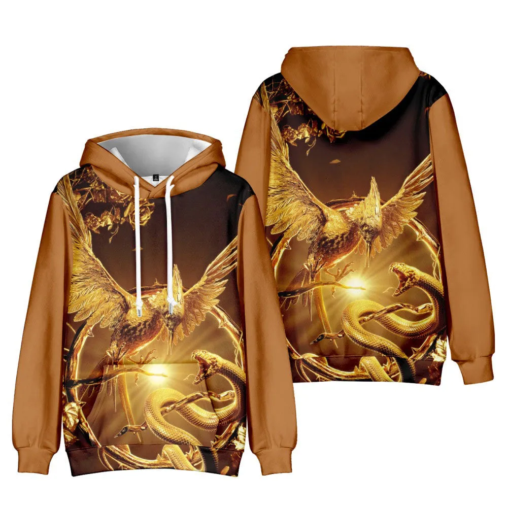 The Ballad of Songbirds Snakes cosplay hoodie Cosplay Hoodie 3D Printed Hooded Sweatshirt Men Women Casual Streetwear Pullover