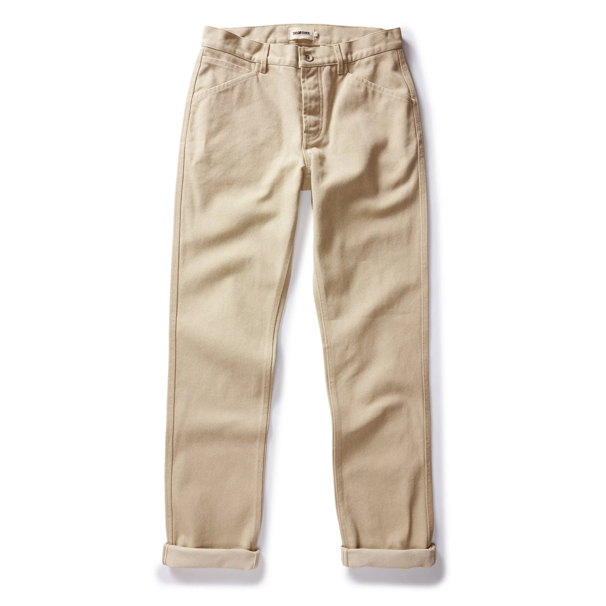 The Camp Pant in Light Khaki Chipped Canvas