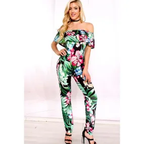 Tropical Print Jumpsuit